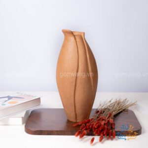 Bình Gốm Cắm Hoa Dát Vàng GV01